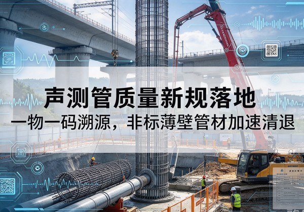 西沙声测管质量新规落地，一物一码溯源，非标薄壁管材加速清退